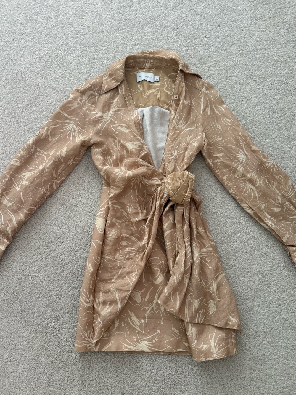 Significant Other Floral Wrap Mini Dress | Size 4 US